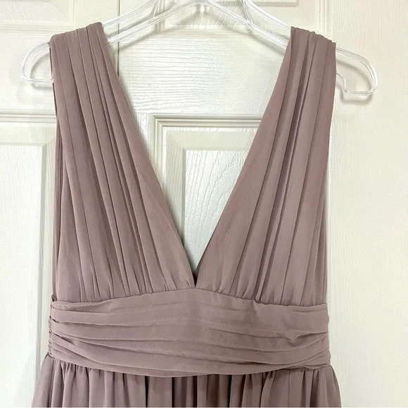 NWOT Lulus Heavenly Hues Taupe Maxi Dress - Picture 6 of 16